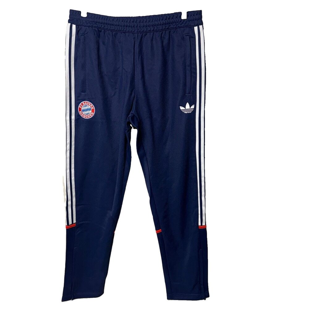 ADIDAS FC BAYERN MUNICH LFSTLR TRACK PANT AUTHENTIC KC7794 BLUE MEN L NWT $90